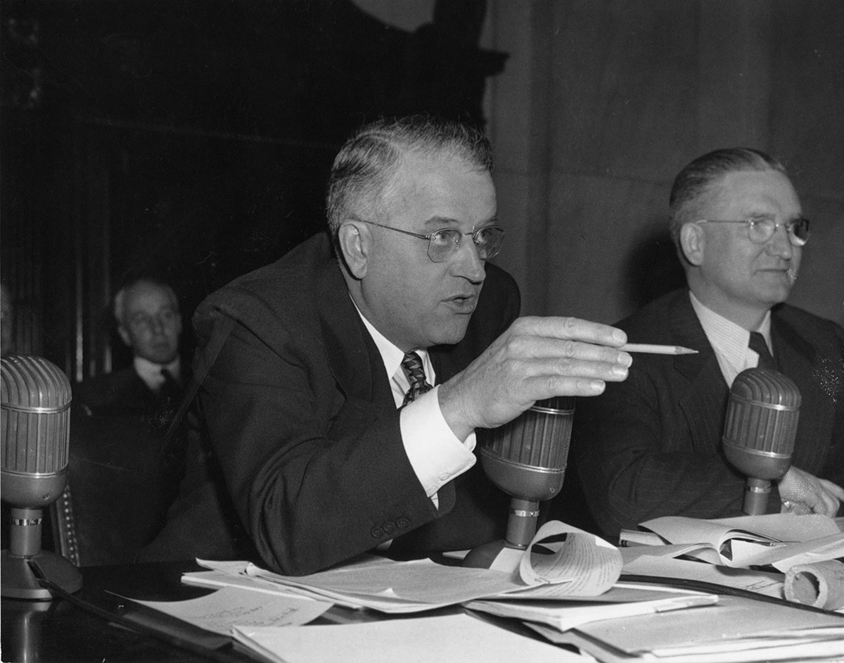 Senators Kenneth Wherry and J. Lister Hill conducted the first congressional investigation into homosexuality in teh federal workforce.