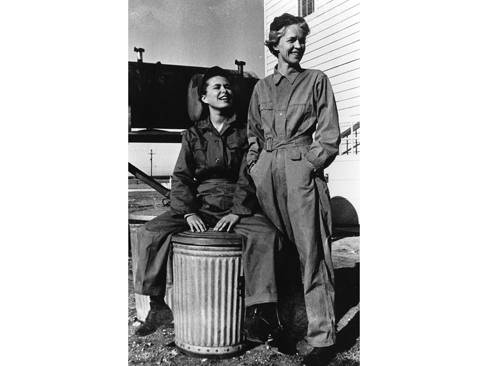 Phyllis Abry and her partner, Mildred. The two were featured in Women’s Army Auxiliary Corps propaganda during World War II.